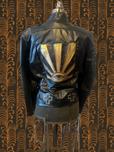 Load image into Gallery viewer, Vintage Black Motorcycle Sun Jacket