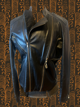 Load image into Gallery viewer, Vintage Black Motorcycle Sun Jacket