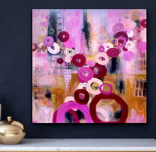 Load image into Gallery viewer, When One Closes, Another Opens, original acrylic on canvas, 36x36 - FREE SHIPPING