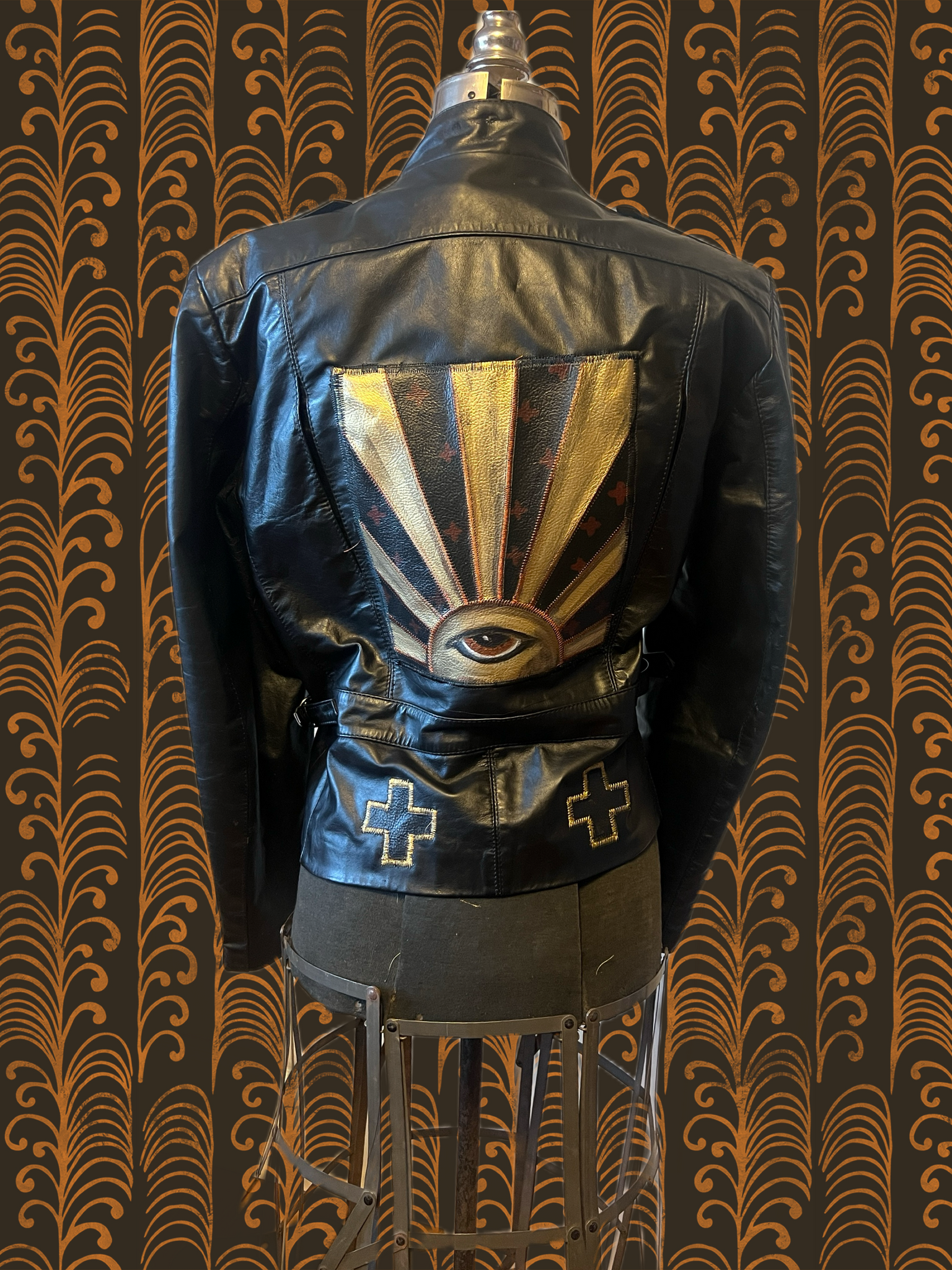 blackbird motorcycle gear Vintage Black Motorcycle Sun Jacket